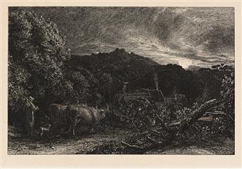 SAMUEL PALMER The Weary Ploughman.                                                                                                               